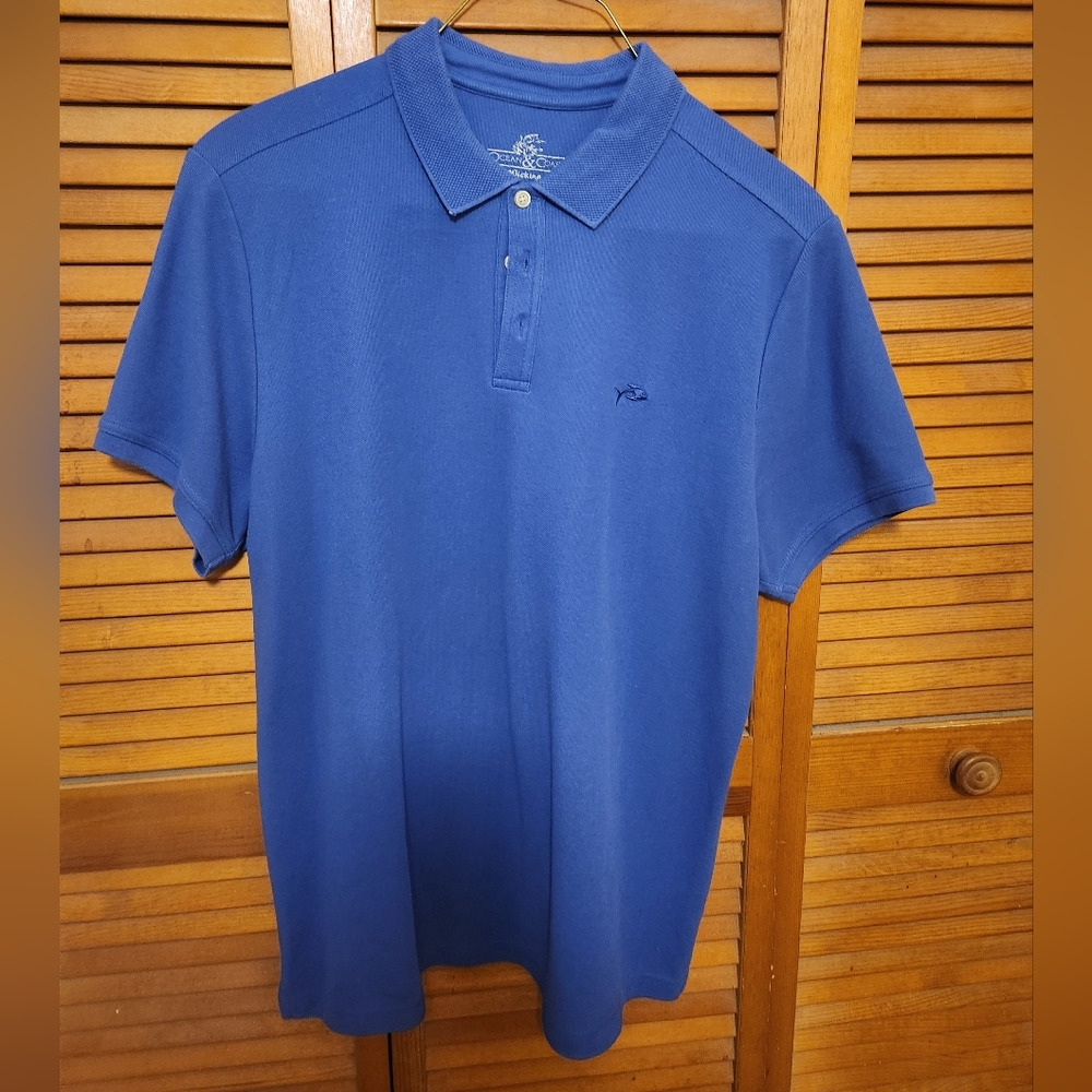 Mens XL Ocean & Coast blue polo